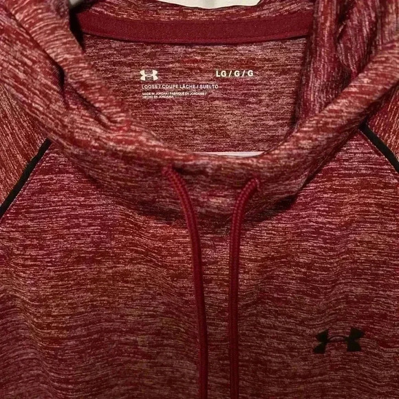 Under Armour Women’s Lightweight Hoodie. Large. Red. Preowned. - Picture 2 of 4